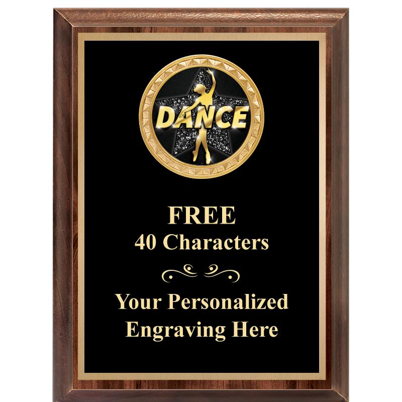 6X8 WOOD EXECUTIVE INSERT PLAQ