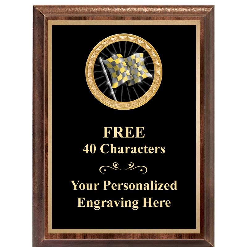 6X8 WOOD EXECUTIVE INSERT PLAQ