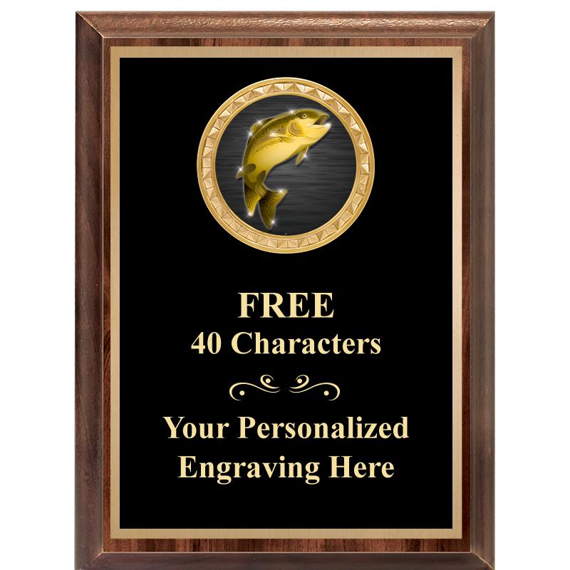 6X8 WOOD EXECUTIVE INSERT PLAQ