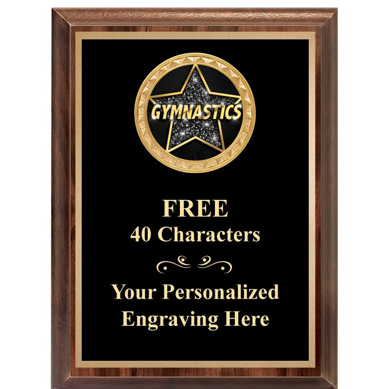 6X8 WOOD EXECUTIVE INSERT PLAQ