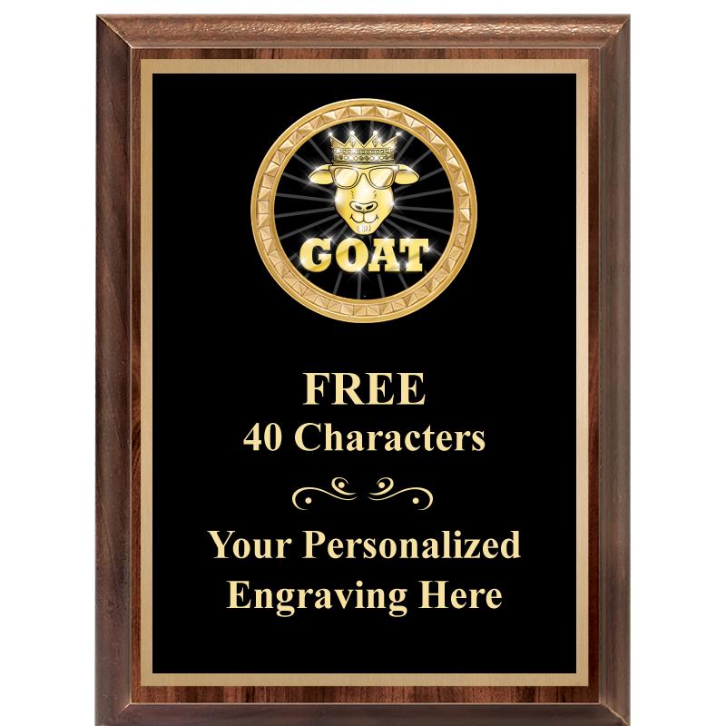 6X8 WOOD EXECUTIVE INSERT PLAQ