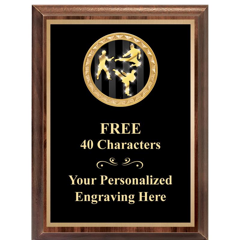 6X8 WOOD EXECUTIVE INSERT PLAQ