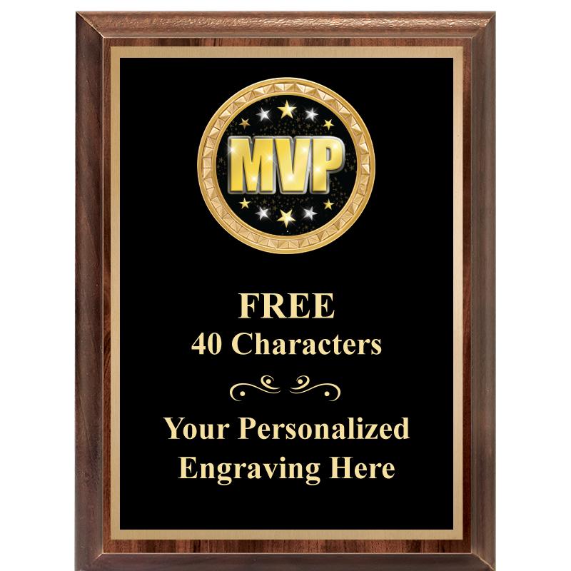 6X8 WOOD EXECUTIVE INSERT PLAQ