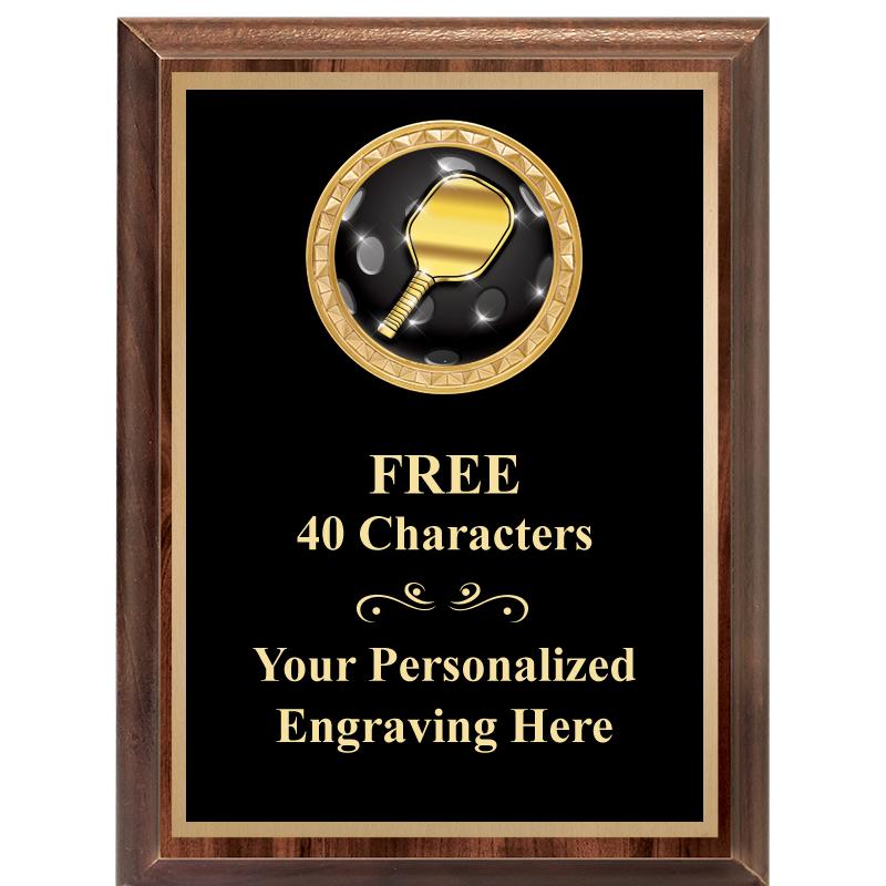 6X8 WOOD EXECUTIVE INSERT PLAQ