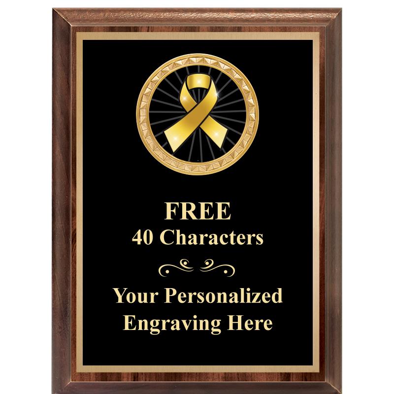 6X8 WOOD EXECUTIVE INSERT PLAQ