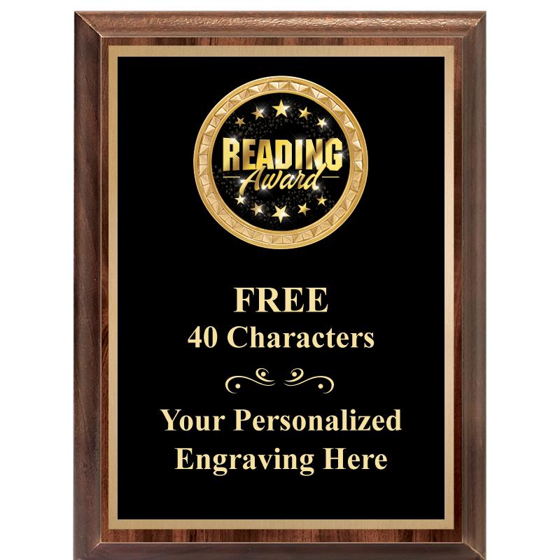 6X8 WOOD EXECUTIVE INSERT PLAQ