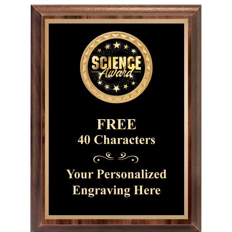 6X8 WOOD EXECUTIVE INSERT PLAQ