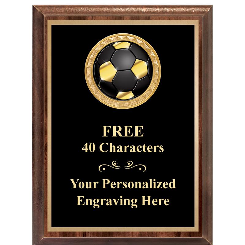 6X8 WOOD EXECUTIVE INSERT PLAQ