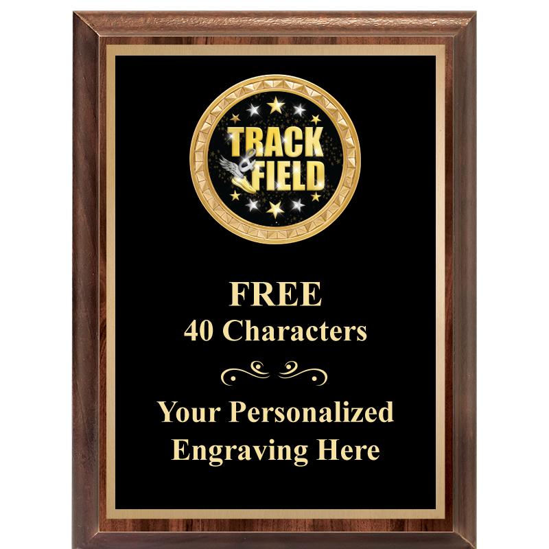 6X8 WOOD EXECUTIVE INSERT PLAQ