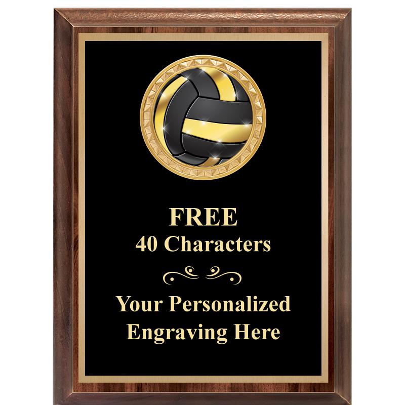 6X8 WOOD EXECUTIVE INSERT PLAQ