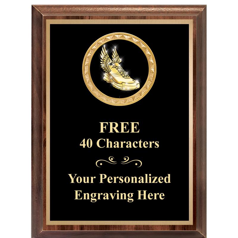 6X8 WOOD EXECUTIVE INSERT PLAQ