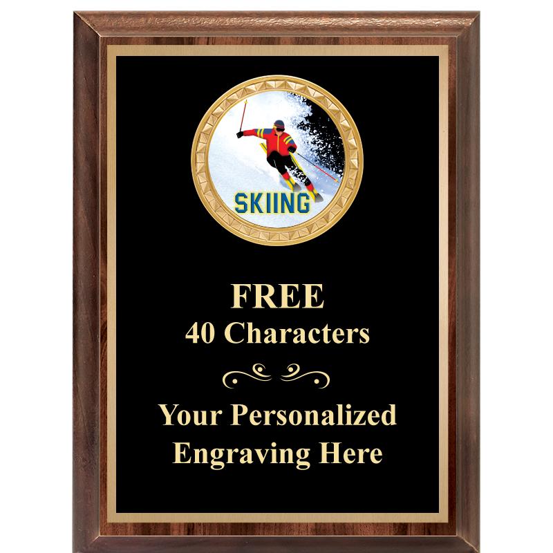 6X8 WOOD EXECUTIVE INSERT PLAQ