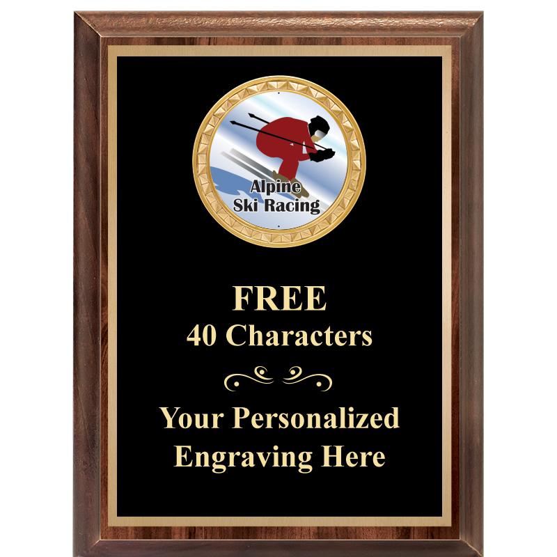 6X8 WOOD EXECUTIVE INSERT PLAQ