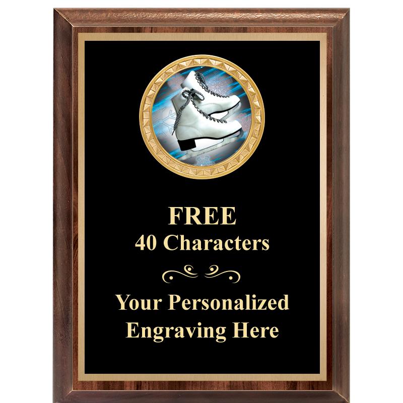 6X8 WOOD EXECUTIVE INSERT PLAQ