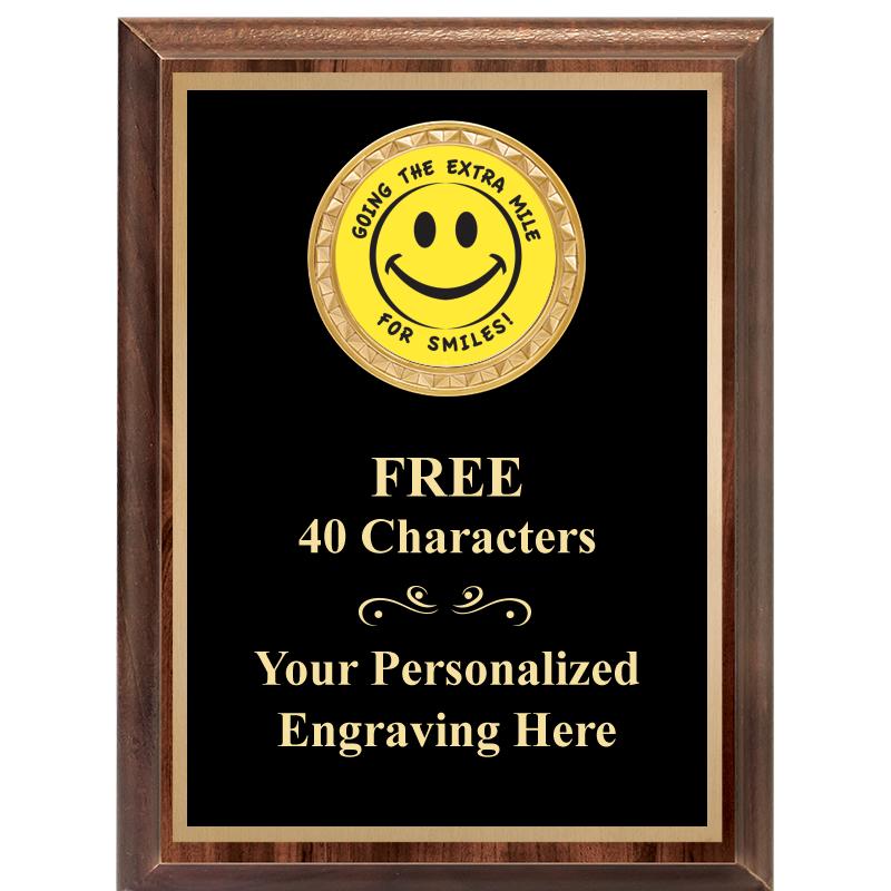 6X8 WOOD EXECUTIVE INSERT PLAQ