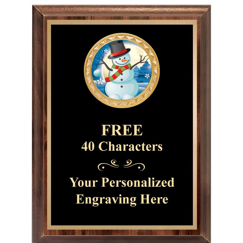 6X8 WOOD EXECUTIVE INSERT PLAQ