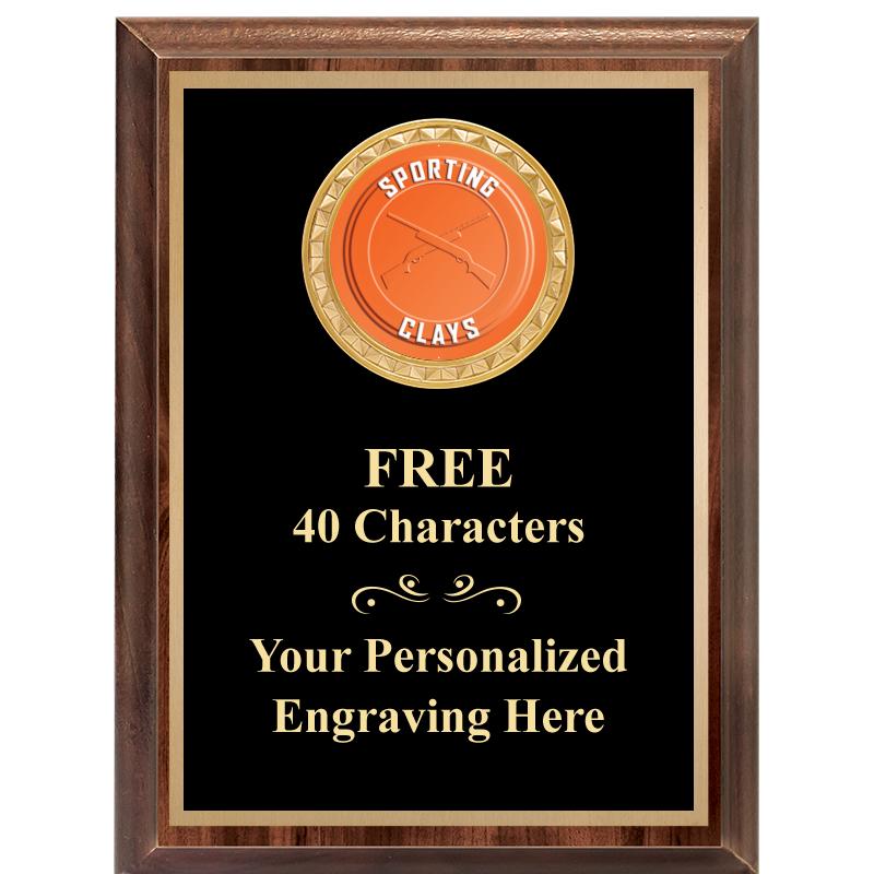 6X8 WOOD EXECUTIVE INSERT PLAQ