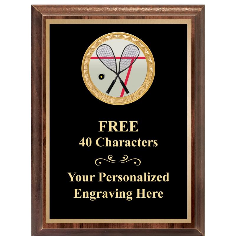 6X8 WOOD EXECUTIVE INSERT PLAQ