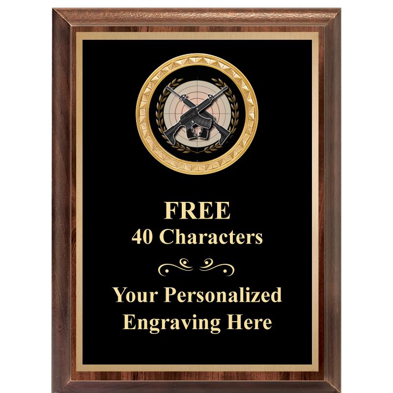 6X8 WOOD EXECUTIVE INSERT PLAQ