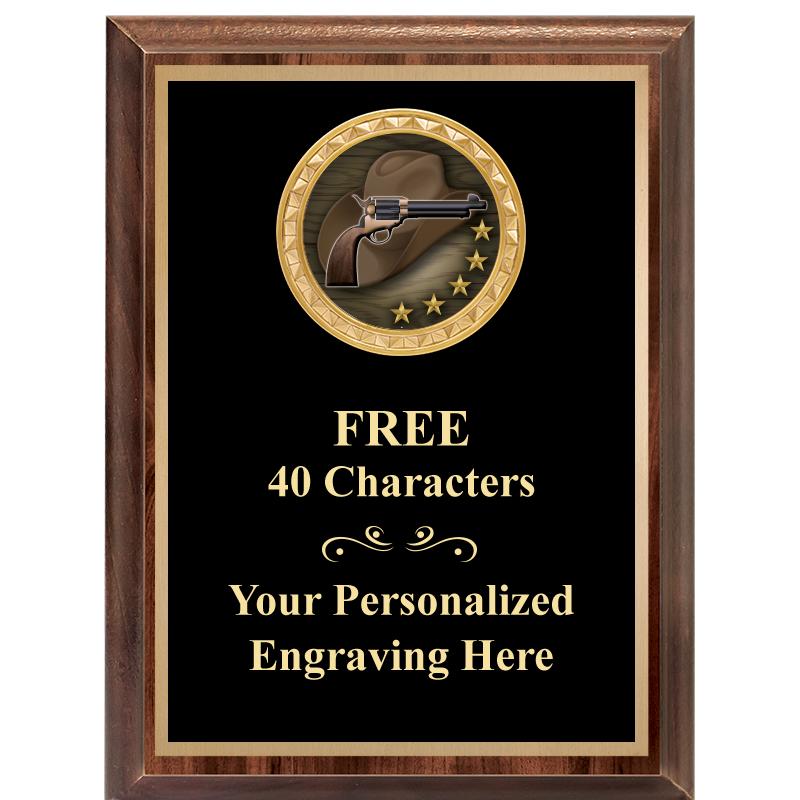 6X8 WOOD EXECUTIVE INSERT PLAQ