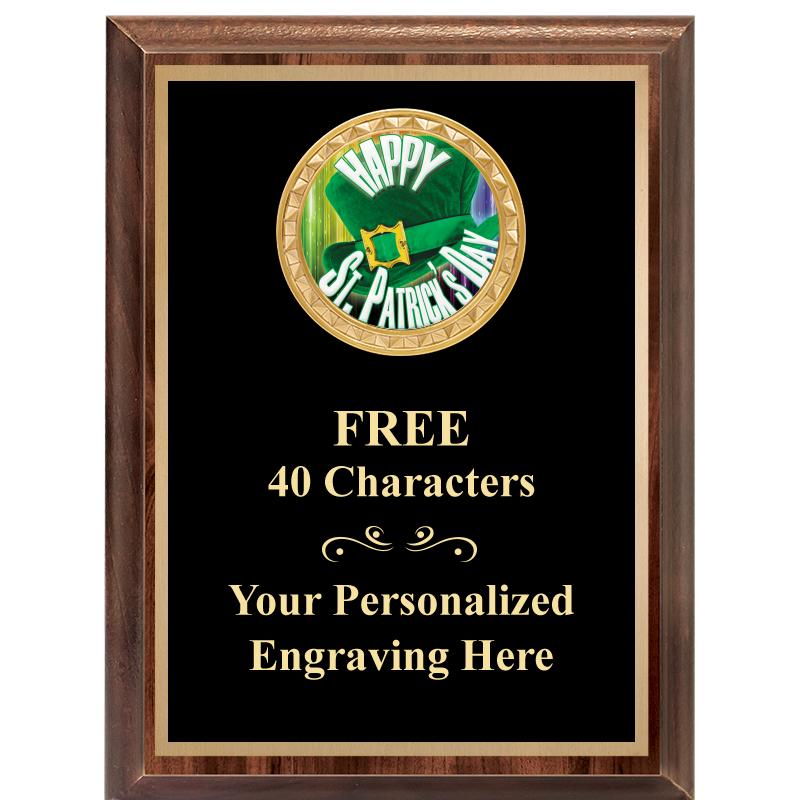 6X8 WOOD EXECUTIVE INSERT PLAQ