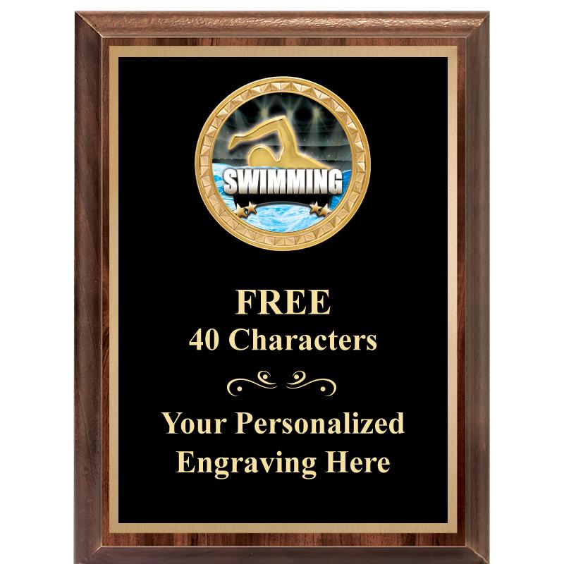 6X8 WOOD EXECUTIVE INSERT PLAQ