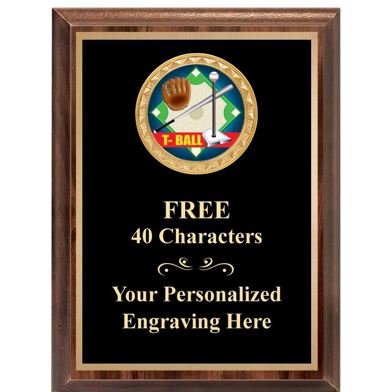 6X8 WOOD EXECUTIVE INSERT PLAQ