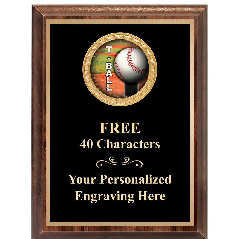 6X8 WOOD EXECUTIVE INSERT PLAQ