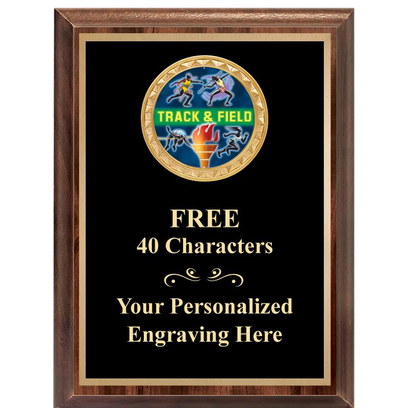 6X8 WOOD EXECUTIVE INSERT PLAQ