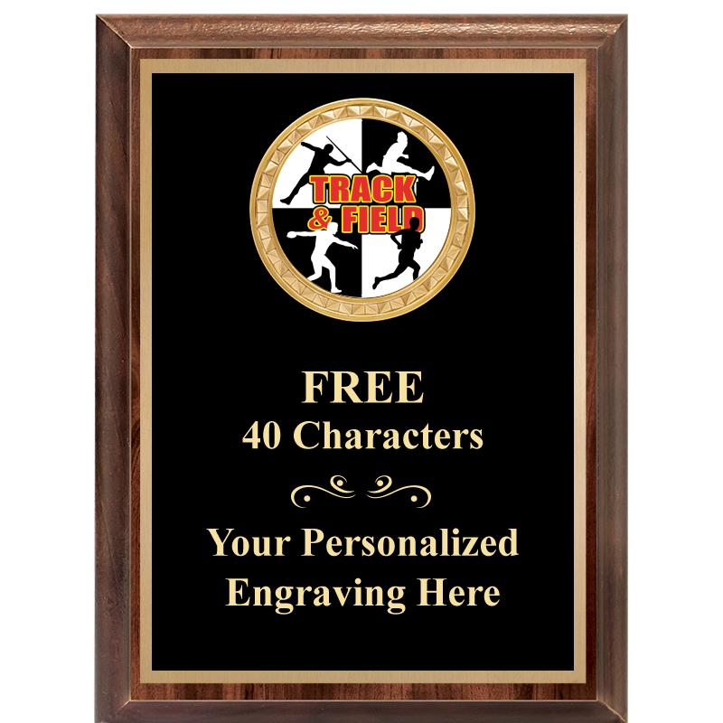 6X8 WOOD EXECUTIVE INSERT PLAQ