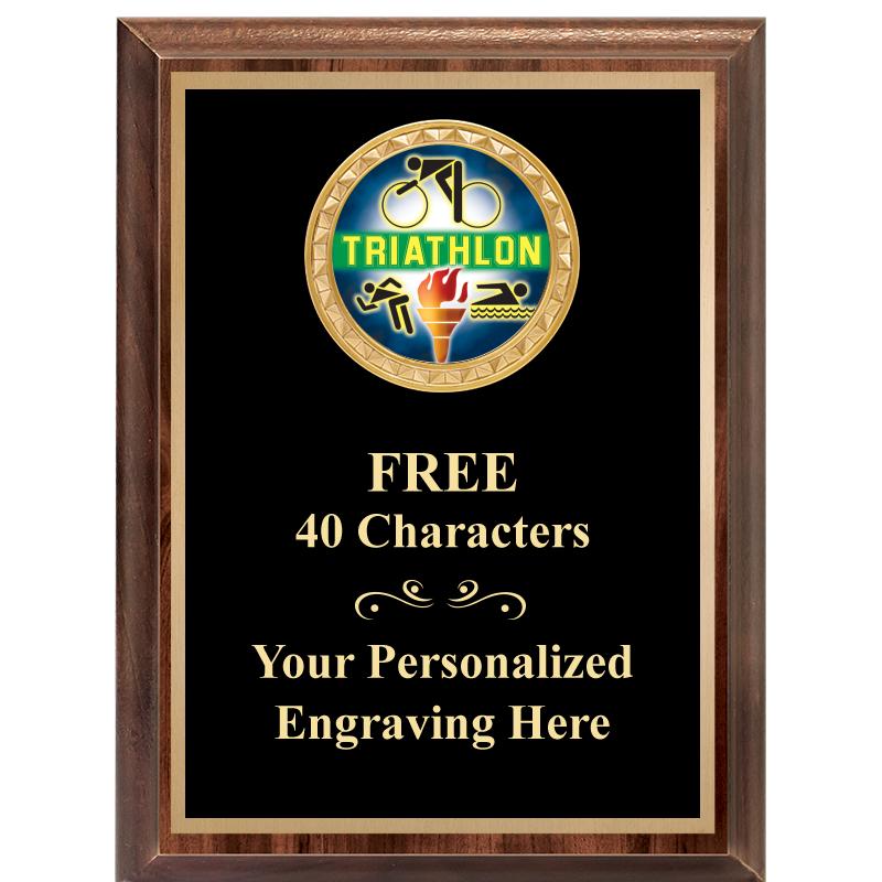 6X8 WOOD EXECUTIVE INSERT PLAQ