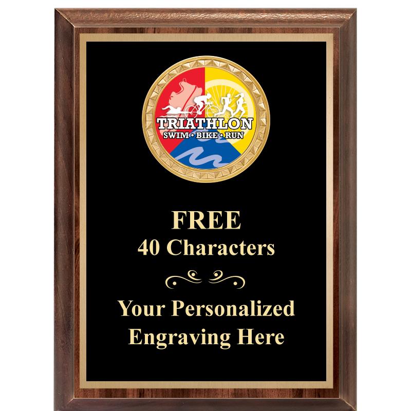 6X8 WOOD EXECUTIVE INSERT PLAQ