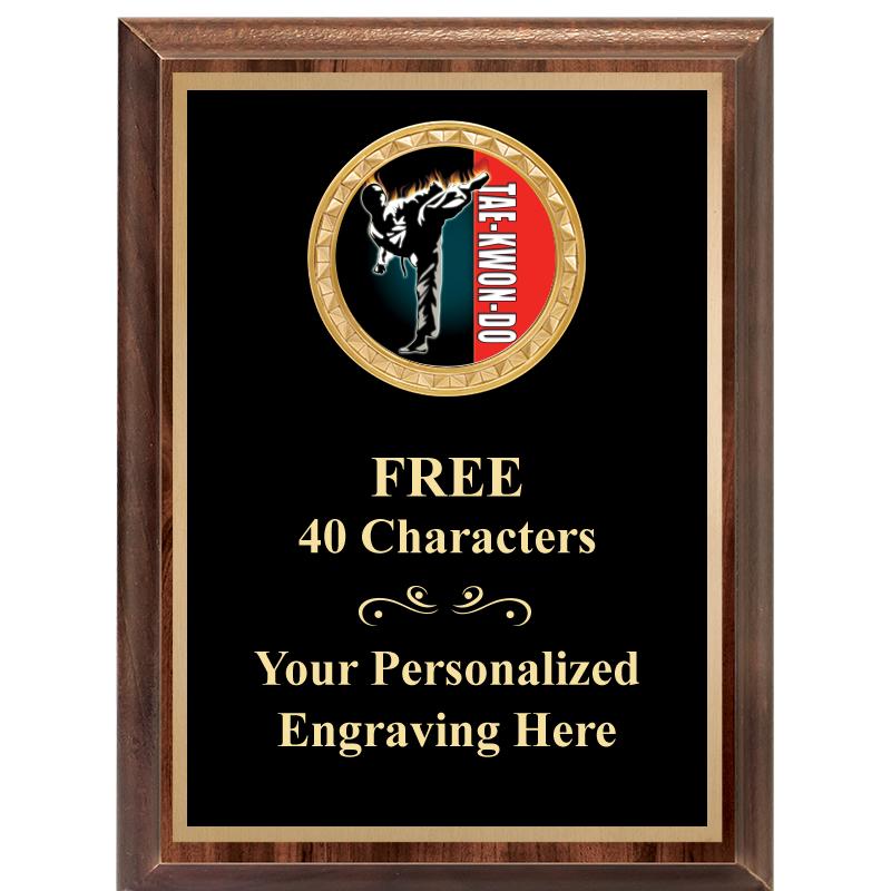 6X8 WOOD EXECUTIVE INSERT PLAQ