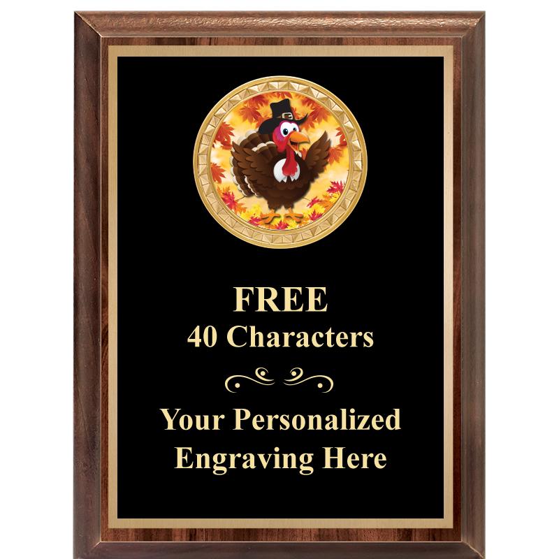 6X8 WOOD EXECUTIVE INSERT PLAQ