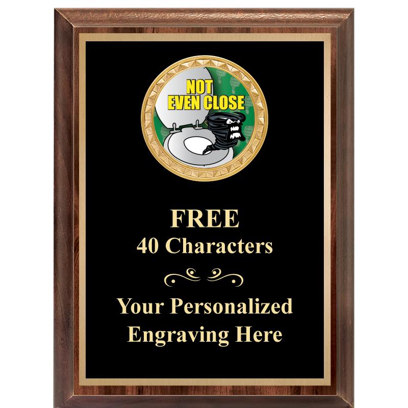 6X8 WOOD EXECUTIVE INSERT PLAQ