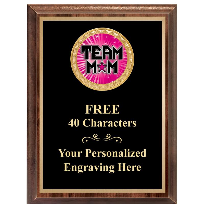 6X8 WOOD EXECUTIVE INSERT PLAQ