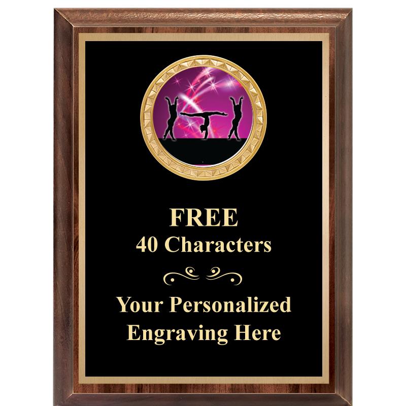 6X8 WOOD EXECUTIVE INSERT PLAQ