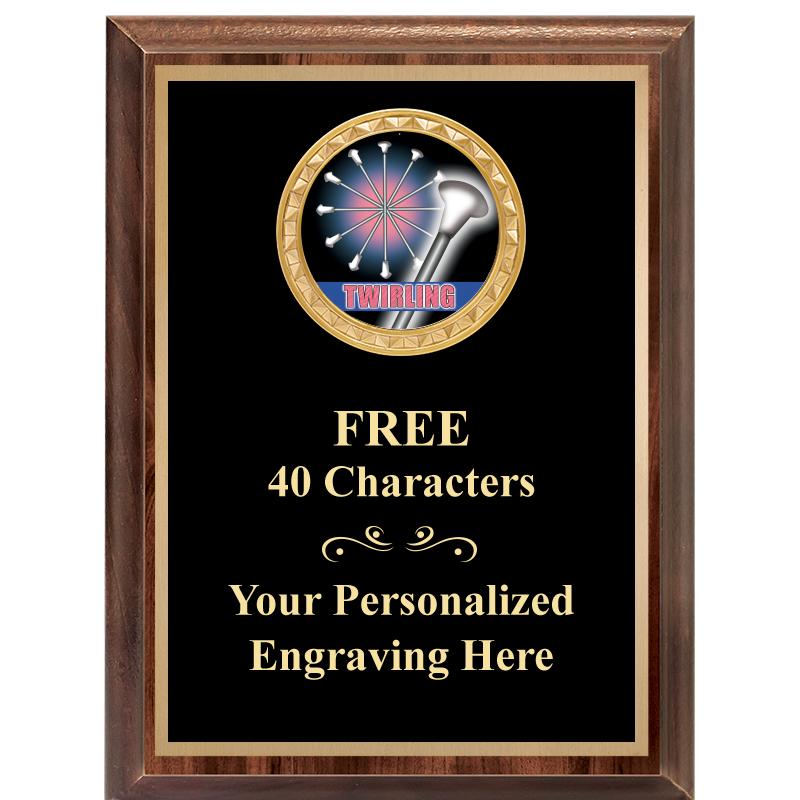 6X8 WOOD EXECUTIVE INSERT PLAQ