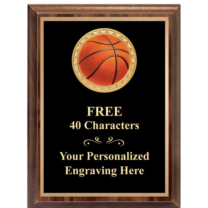 6X8 WOOD EXECUTIVE INSERT PLAQ