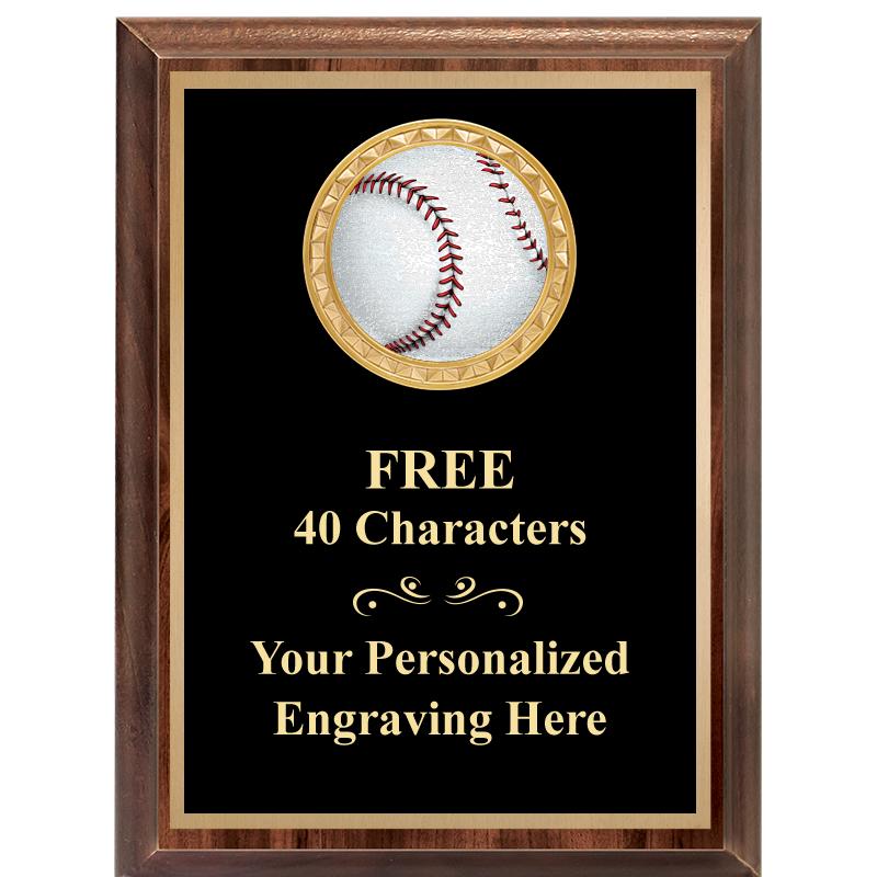 6X8 WOOD EXECUTIVE INSERT PLAQ