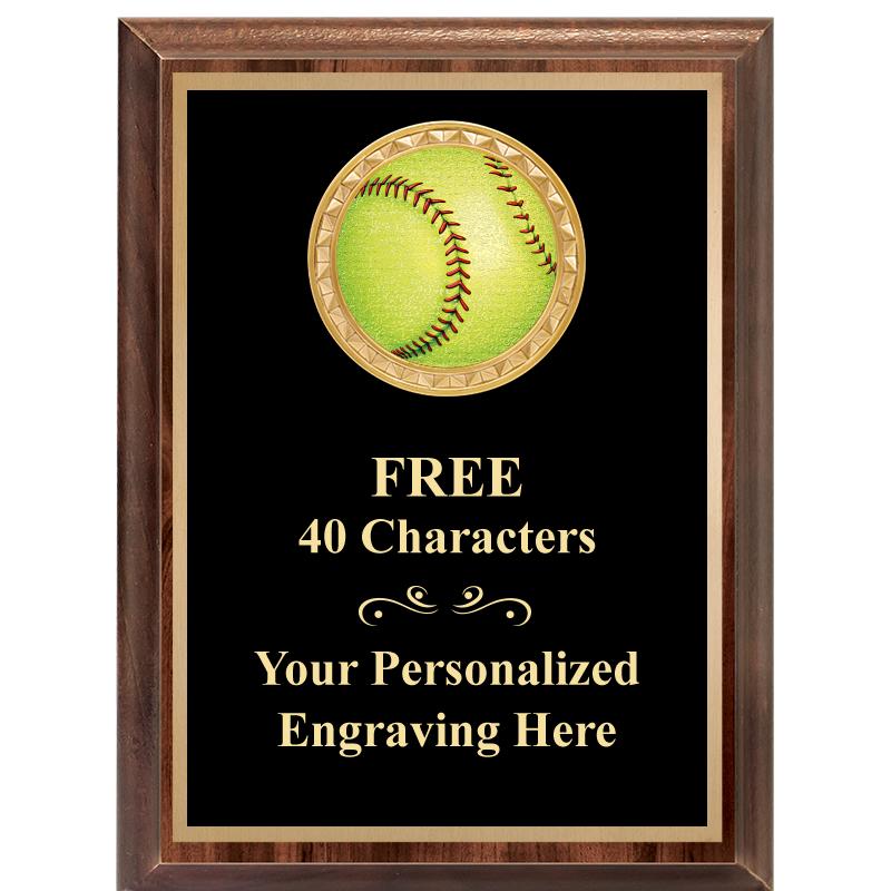 6X8 WOOD EXECUTIVE INSERT PLAQ