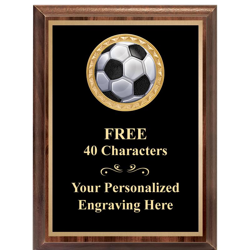 6X8 WOOD EXECUTIVE INSERT PLAQ