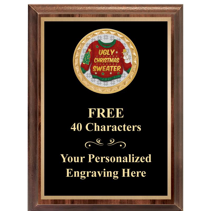 6X8 WOOD EXECUTIVE INSERT PLAQ