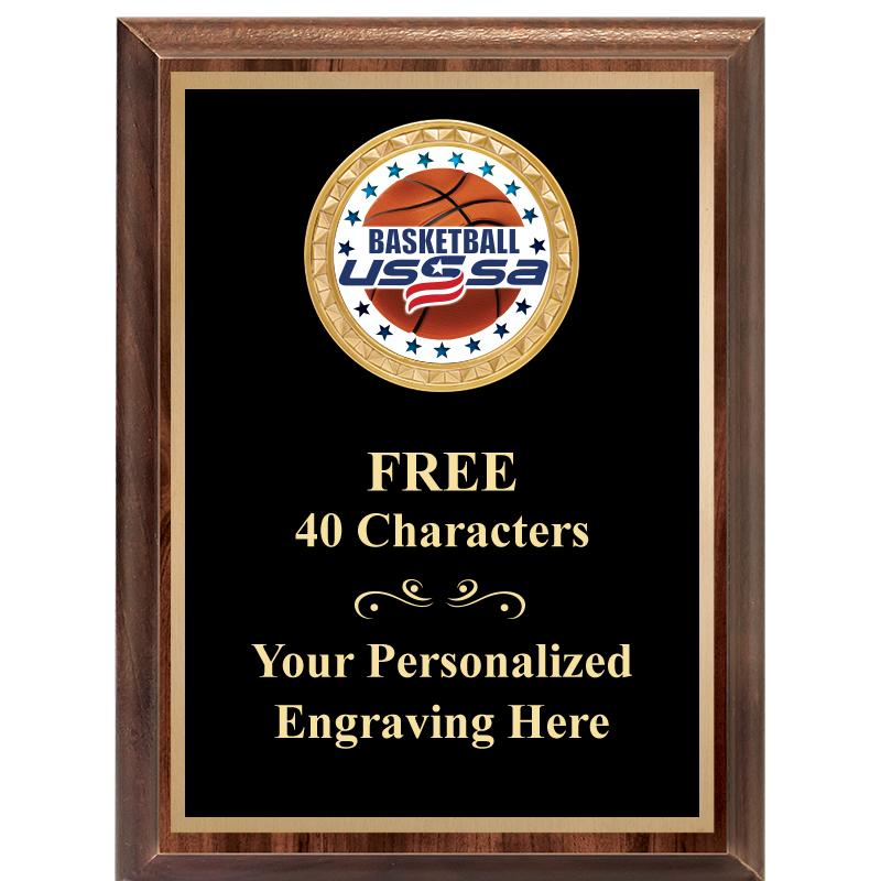 6X8 WOOD EXECUTIVE INSERT PLAQ