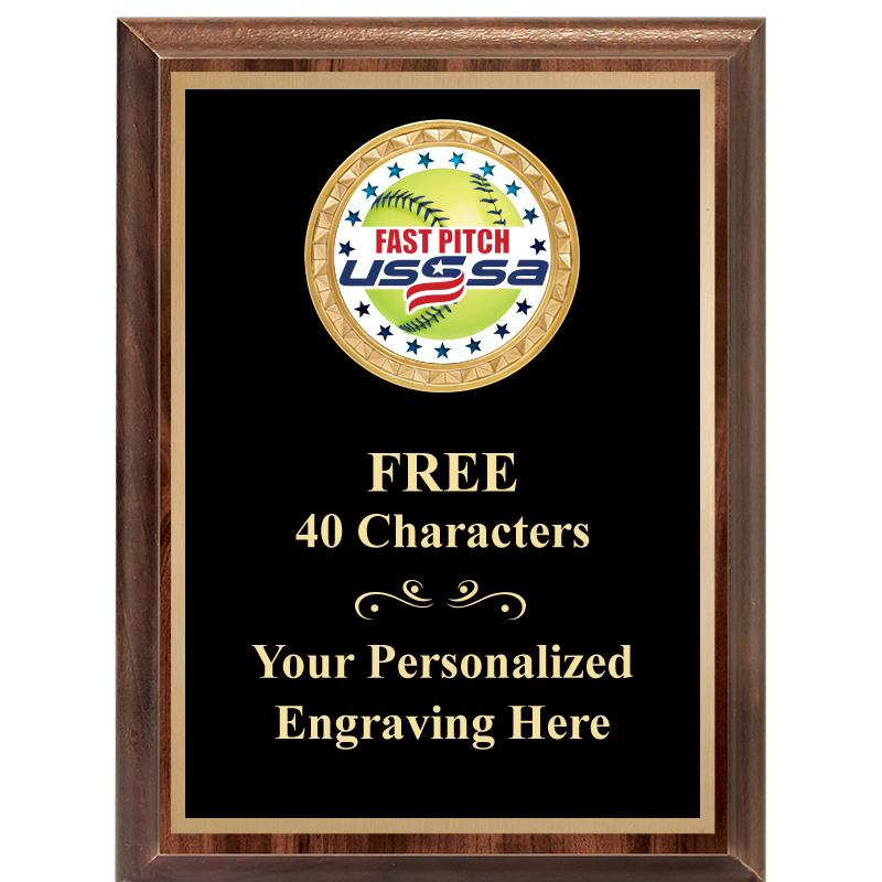 6X8 WOOD EXECUTIVE INSERT PLAQ