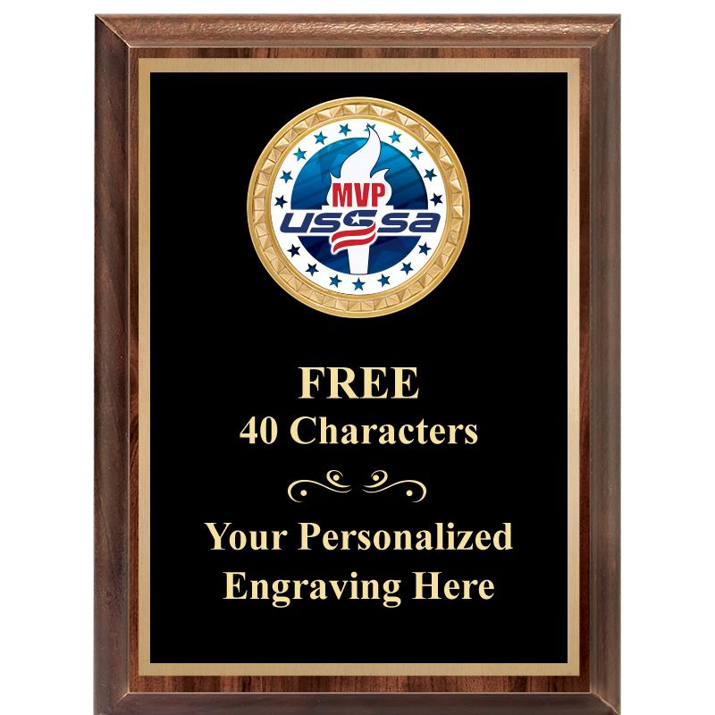 6X8 WOOD EXECUTIVE INSERT PLAQ