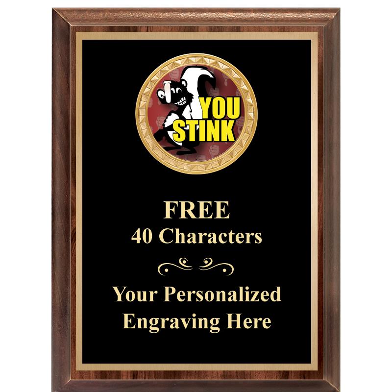 6X8 WOOD EXECUTIVE INSERT PLAQ