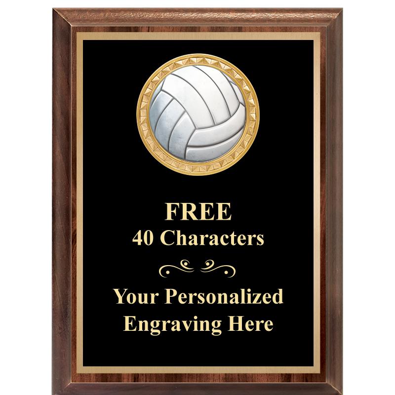 6X8 WOOD EXECUTIVE INSERT PLAQ