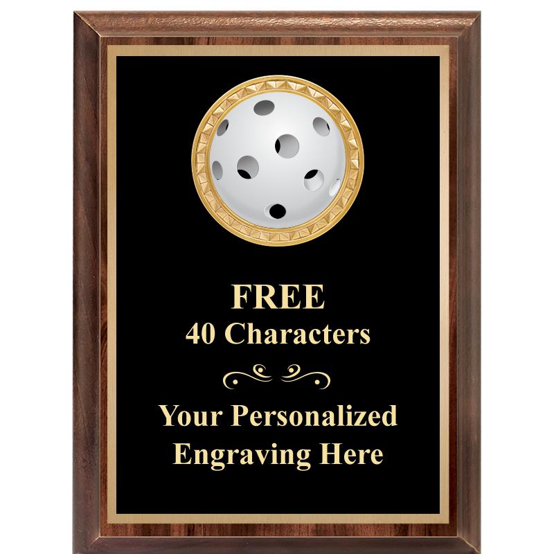 6X8 WOOD EXECUTIVE INSERT PLAQ