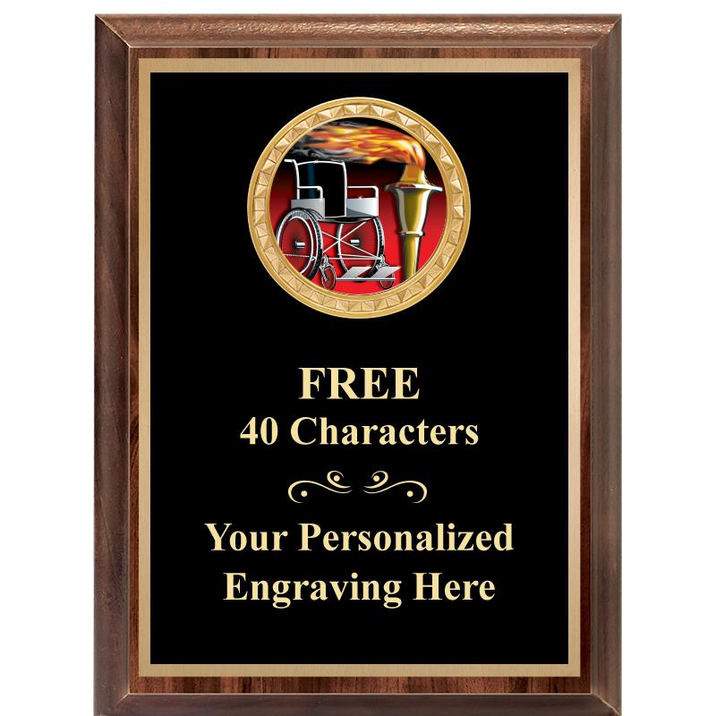 6X8 WOOD EXECUTIVE INSERT PLAQ
